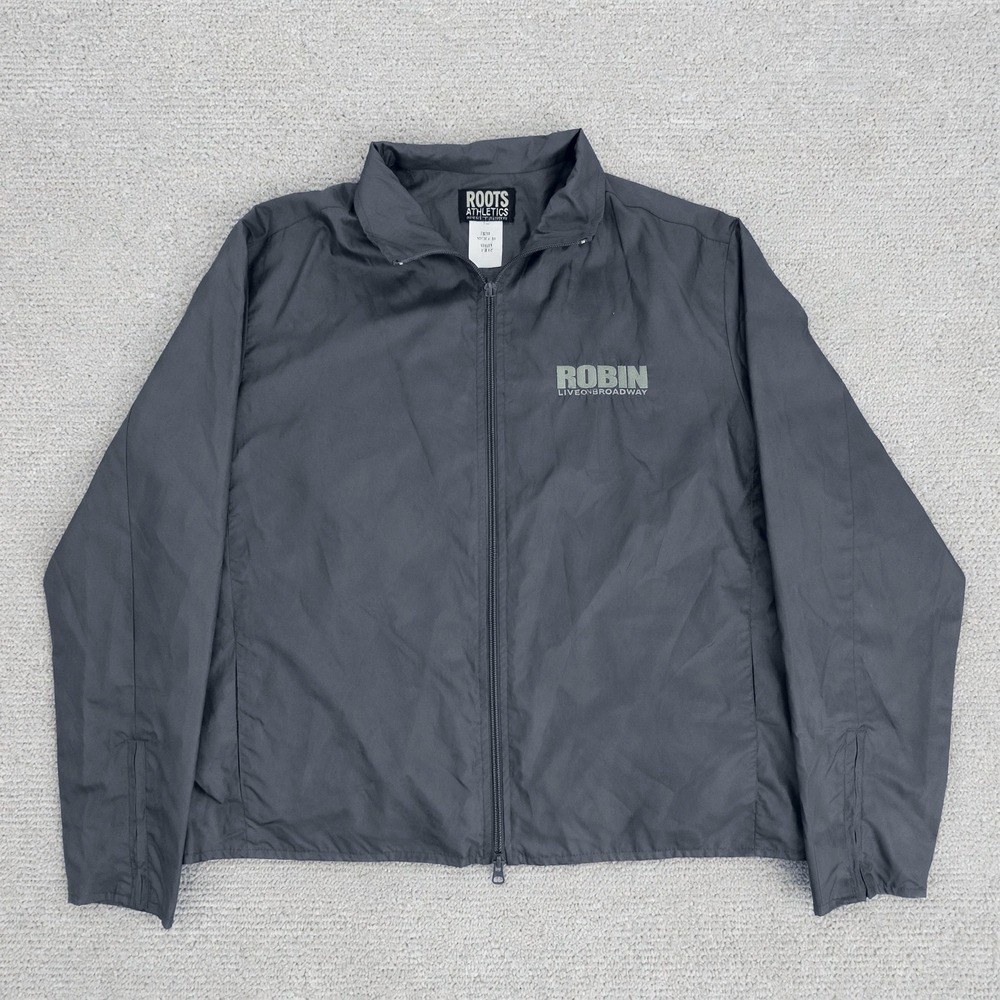 Robin Williams Live on Broadway HBO Crew Jacket L 2002 Roots Athletics Grey